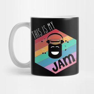 This is my Jam funny music food pun jam rainbow Mug